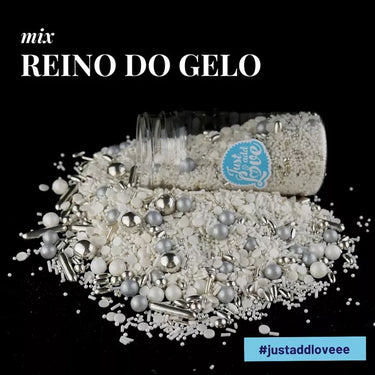 Sprinkles E Pérolas - Mix Reino Do Gelo - 70g